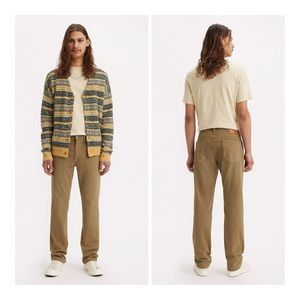 Levi 514 Straight Fit Mens Khaki Jeans